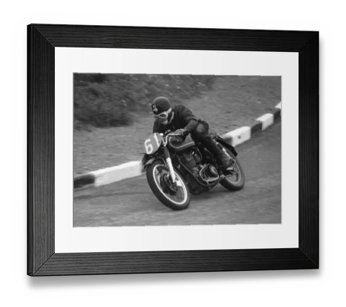 Framed Print : Fred Cook (AJS) 1955 Junior TT Framed Print : Fred Cook (AJS) 1955 Junior TT