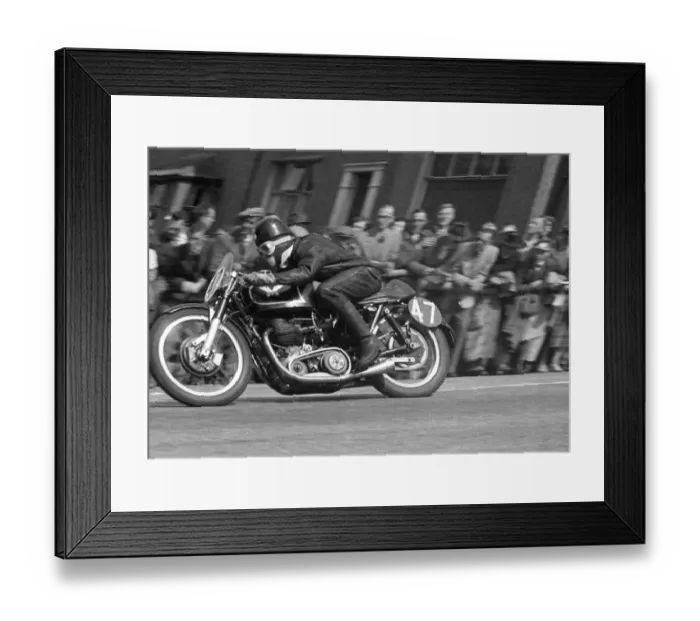 Framed Print : Fred Cook (Matchless) 1955 Senior TT Framed Print : Fred Cook (Matchless) 1955 Senior TT