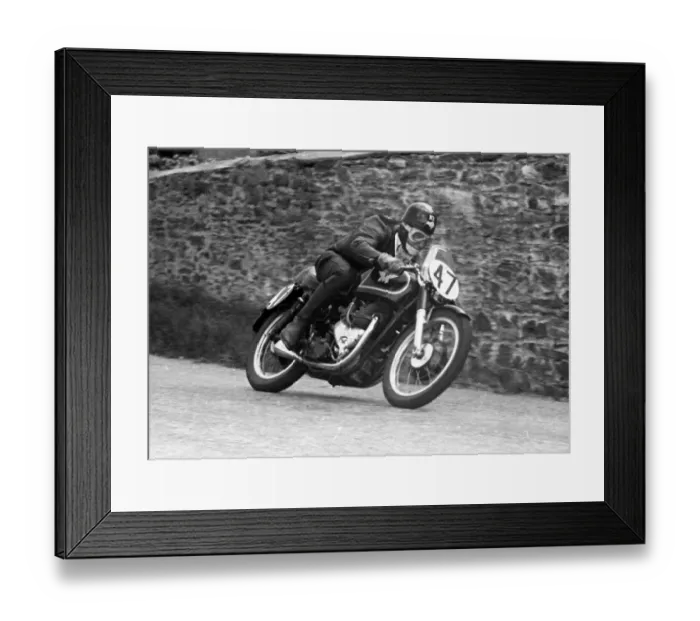 Framed Print : Fred Cook (Matchless) 1955 Senior TT Framed Print : Fred Cook (Matchless) 1955 Senior TT