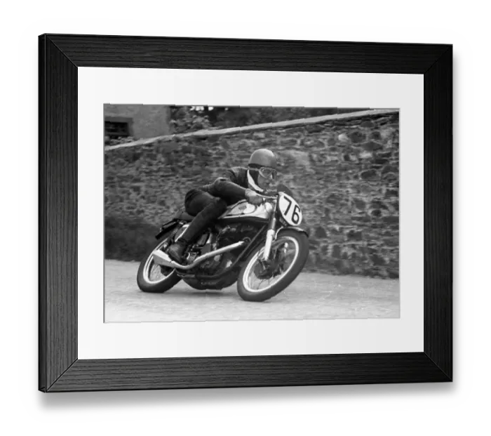 Framed Print : Jack Brett (Norton) 1955 Senior TT