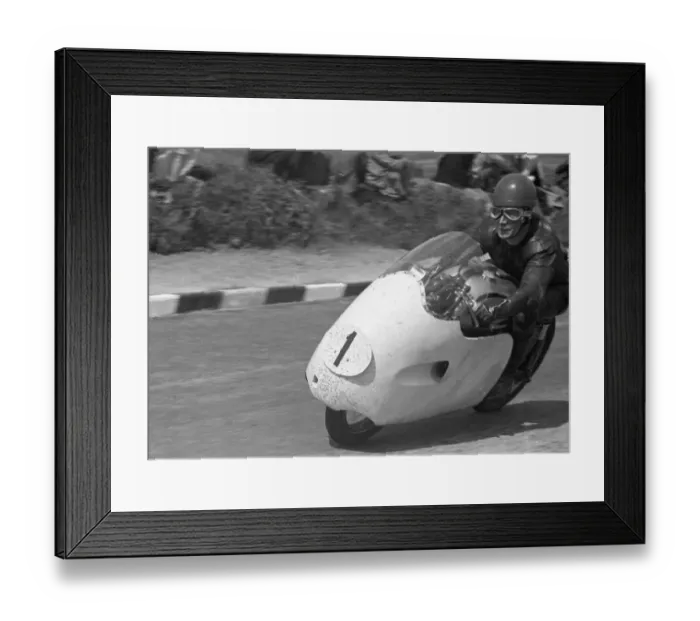 Framed Print : Jack Brett (Norton) 1957 Senior TT Framed Print : Jack Brett (Norton) 1957 Senior TT