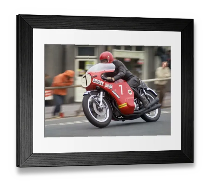 Framed Print : Peter Darvill (Honda) 1971 Production TT Framed Print : Peter Darvill (Honda) 1971 Production TT