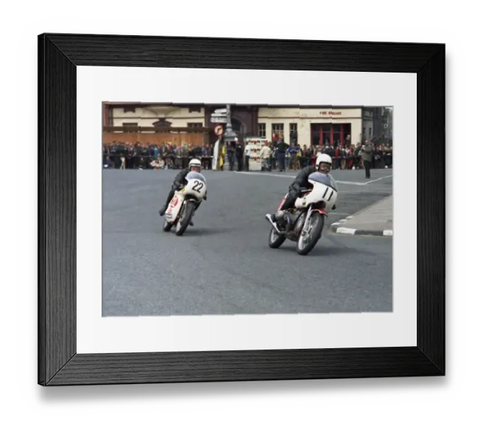 Framed Print : Tony Anderson (BMW) & Darryl Pendlebury (Triumph) 1971 Production TT Framed Print : Tony Anderson (BMW) & Darryl Pendlebury (Triumph) 1971 Production TT