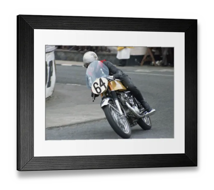 Framed Print : Bill Barker (Honda) 1971 Production TT Framed Print : Bill Barker (Honda) 1971 Production TT