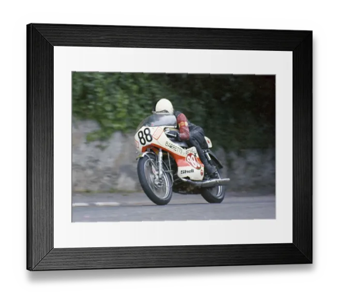 Framed Print : Jim Evans (Yamaha) 1973 Production TT Framed Print : Jim Evans (Yamaha) 1973 Production TT