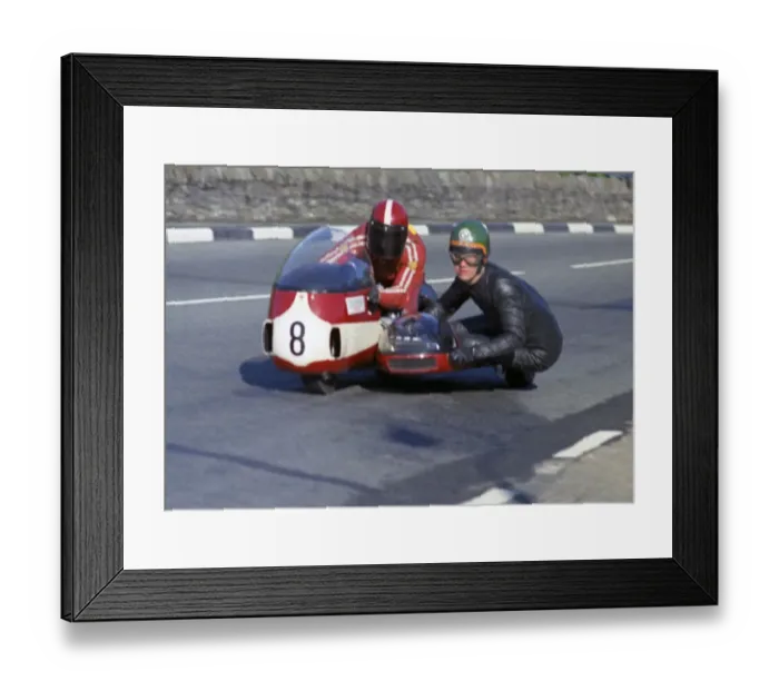 Framed Print : John Barker & Alex Macfadzean (Devimead BSA) 1973 750 Sidecar TT TT Framed Print : John Barker & Alex Macfadzean (Devimead BSA) 1973 750 Sidecar TT TT