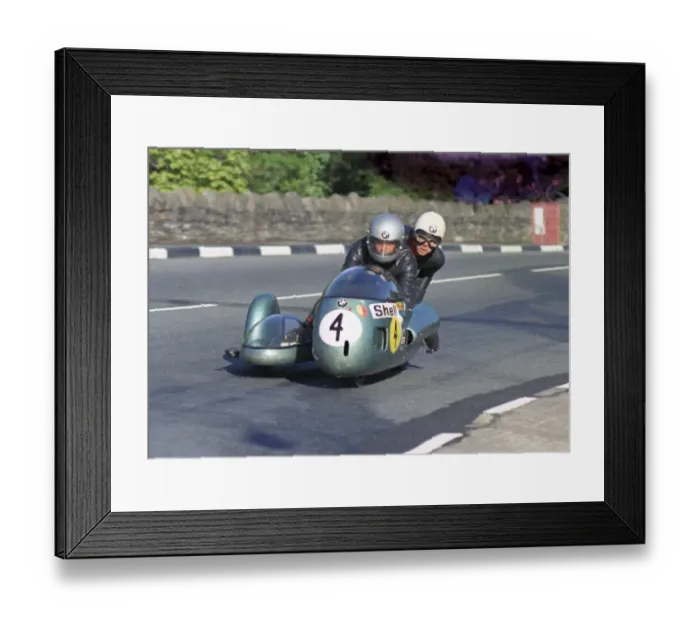 Framed Print : Wolfgang Klenk & Norbert Scheerer (BMW) 1973 750 Sidecar TT Framed Print : Wolfgang Klenk & Norbert Scheerer (BMW) 1973 750 Sidecar TT
