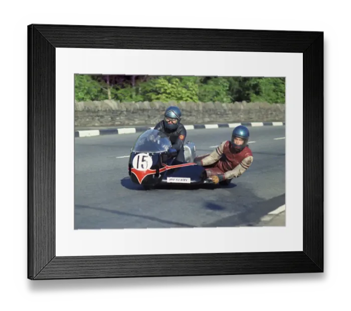 Framed Print : Trevor Ireson & Nick Smith (Weslake) 1973 750 Sidecar TT TT Framed Print : Trevor Ireson & Nick Smith (Weslake) 1973 750 Sidecar TT TT