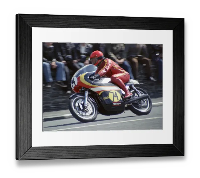 Framed Print : Bill Fulton (FSR) 1974 Senior TT Framed Print : Bill Fulton (FSR) 1974 Senior TT