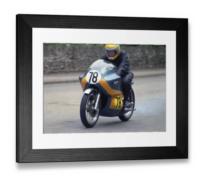 Framed Print : Derek Loan (Hi-Tac Suzuki) 1974 Senior TT Framed Print : Derek Loan (Hi-Tac Suzuki) 1974 Senior TT
