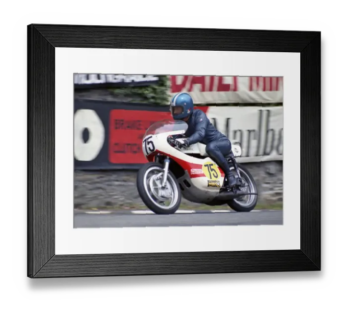 Framed Print : Pentti Lehtela (Yamaha) 1974 Senior TT Framed Print : Pentti Lehtela (Yamaha) 1974 Senior TT