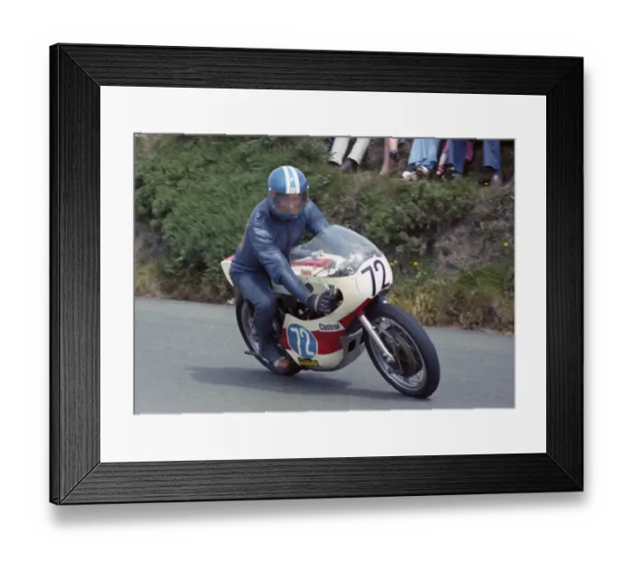 Framed Print : Pentti Lehtela (Yamaha) 1974 Junior TT Framed Print : Pentti Lehtela (Yamaha) 1974 Junior TT