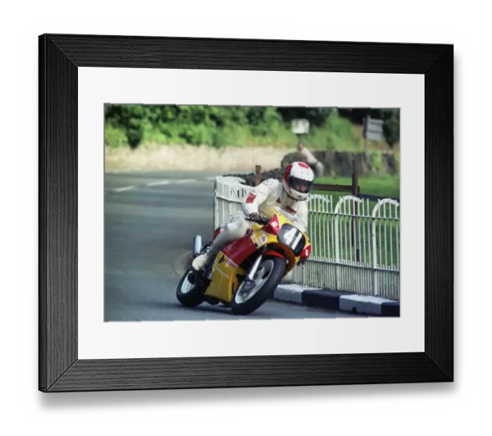 Framed Print : Gerry Jenkins (Yamaha) 1990 Supersport 400 TT Framed Print : Gerry Jenkins (Yamaha) 1990 Supersport 400 TT