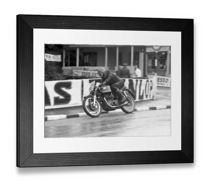 Framed Print : Dennis Christian (Matchless) 1956 Senior TT Framed Print : Dennis Christian (Matchless) 1956 Senior TT