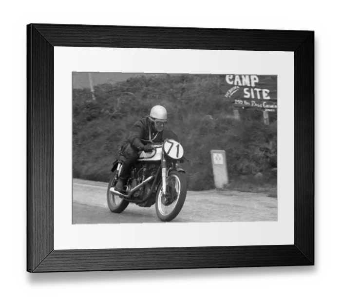 Framed Print : Ken Tully (Norton) 1956 Junior TT Framed Print : Ken Tully (Norton) 1956 Junior TT