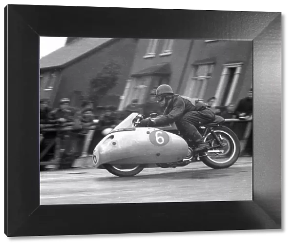 Brian Setchell (AJS) 1956 Junior TT