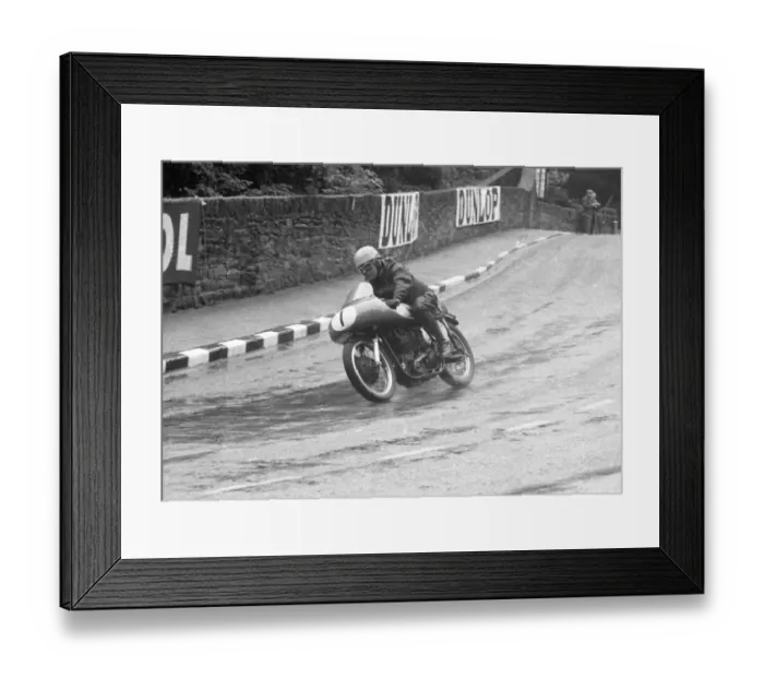 Framed Print : Harry Plews (Norton) 1956 Junior TT Framed Print : Harry Plews (Norton) 1956 Junior TT