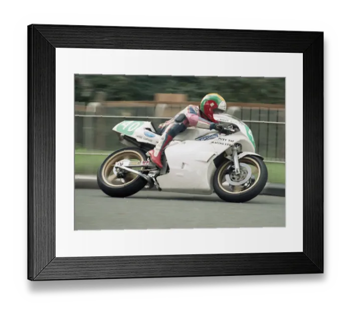 Framed Print : Nigel Hansen (Yamaha) 1989 Lightweight Manx Grand Prix Framed Print : Nigel Hansen (Yamaha) 1989 Lightweight Manx Grand Prix