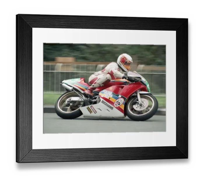Framed Print : John Davies (Padgett) 1989 Lightweight Manx Grand Prix Framed Print : John Davies (Padgett) 1989 Lightweight Manx Grand Prix