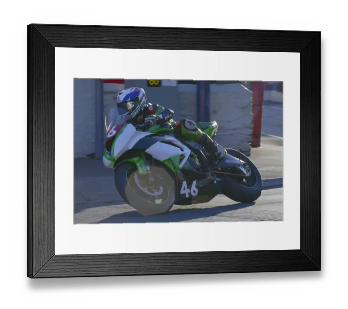 Framed Print : Chris Cook (Kawasaki) 2014 Newcomers A Manx Grand Prix Framed Print : Chris Cook (Kawasaki) 2014 Newcomers A Manx Grand Prix