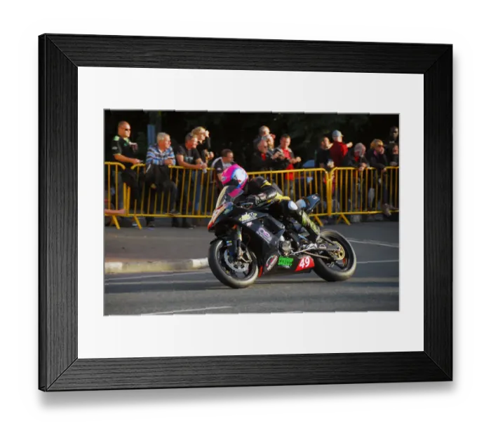 Framed Print : Dean Osborne (Bullock Kawasaki) 2014 Newcomers B Manx Grand Prix Framed Print : Dean Osborne (Bullock Kawasaki) 2014 Newcomers B Manx Grand Prix