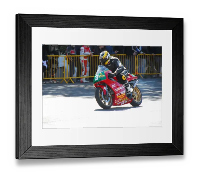 Framed Print : Barry Steele (Honda) 2014 Parade Lap