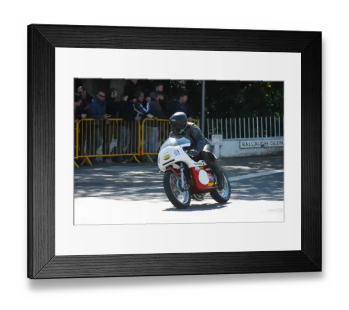 Framed Print : Chris Clarke (Rob North BSA) 2014 Parade Lap Framed Print : Chris Clarke (Rob North BSA) 2014 Parade Lap