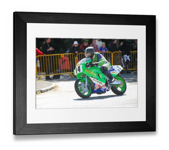 Framed Print : Mick Brown (Kawasaki) 2014 Parade Lap Framed Print : Mick Brown (Kawasaki) 2014 Parade Lap