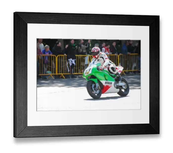 Framed Print : Oyvind Herheim (Kawasaki) 2014 Parade Lap