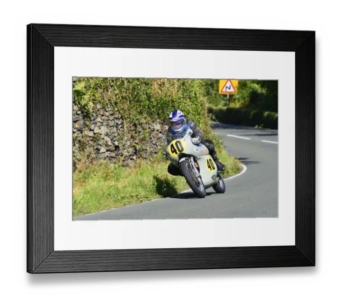 Framed Print : Bruno Leroy (Egli Vincent) 2014 500 Classic TT