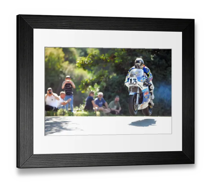 Framed Print : Lee Johnston (Suzuki) 2014 Formula One Classic TT Framed Print : Lee Johnston (Suzuki) 2014 Formula One Classic TT