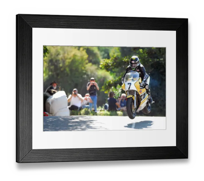 Framed Print : Gary Johnson (Harris Yamaha) 2014 Formula One Classic TT Framed Print : Gary Johnson (Harris Yamaha) 2014 Formula One Classic TT