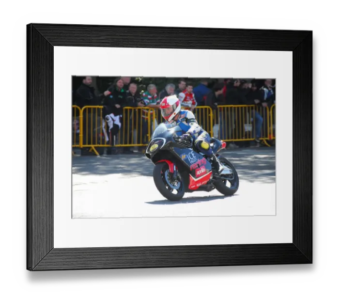 Framed Print : Ian McMillan (Aprilia) 2014 Parade Lap Framed Print : Ian McMillan (Aprilia) 2014 Parade Lap