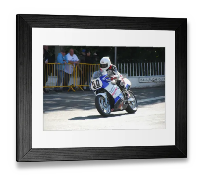 Framed Print : Dennis Booth (Suzuki) 2014 Formula One Classic TT Framed Print : Dennis Booth (Suzuki) 2014 Formula One Classic TT