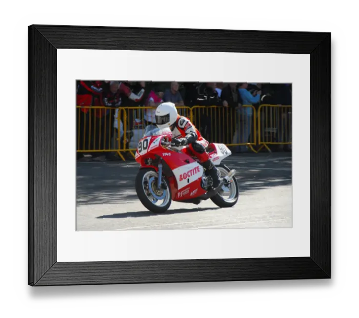 Framed Print : Andrew Davies (Yamaha) 2014 Formula Two Classic TT Framed Print : Andrew Davies (Yamaha) 2014 Formula Two Classic TT