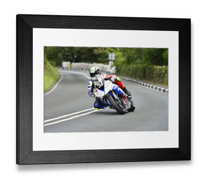 Framed Print : Marco Pagani (Kawasaki) 2014 Junior Manx Grand Prix Framed Print : Marco Pagani (Kawasaki) 2014 Junior Manx Grand Prix