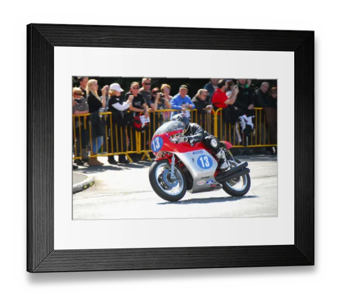 Framed Print : Lee Johnston (MV) 2014 350 Classic TT Framed Print : Lee Johnston (MV) 2014 350 Classic TT