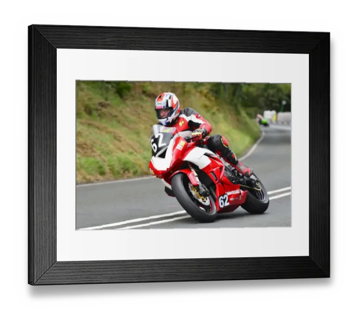 Framed Print : Kenny Shepherd (Kawasaki) 2014 Junior Manx Grand Prix Framed Print : Kenny Shepherd (Kawasaki) 2014 Junior Manx Grand Prix