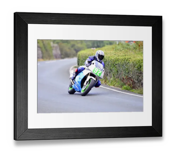 Framed Print : Roger Jones (Kawasaki) 2014 Lightweight Manx Grand Prix Framed Print : Roger Jones (Kawasaki) 2014 Lightweight Manx Grand Prix