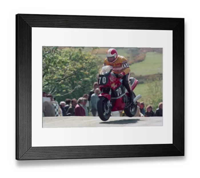 Framed Print : Davy Gordon (Kawasaki) 1986 Formula Two TT Framed Print : Davy Gordon (Kawasaki) 1986 Formula Two TT