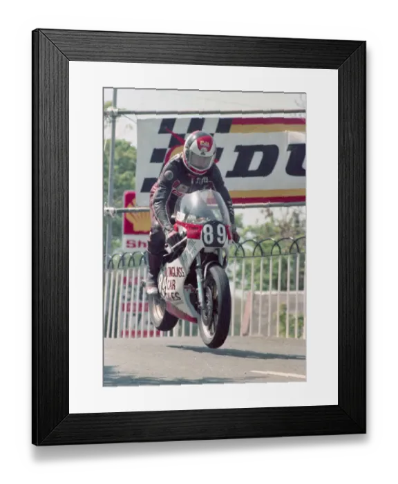 Framed Print : Jimmy Burke (Yamaha) 1986 Formula Two TT Framed Print : Jimmy Burke (Yamaha) 1986 Formula Two TT