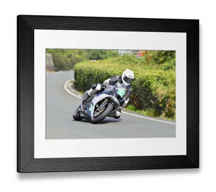 Framed Print : Keith Clarke (Suzuki) 2014 Supertwin Manx Grand Prix Framed Print : Keith Clarke (Suzuki) 2014 Supertwin Manx Grand Prix