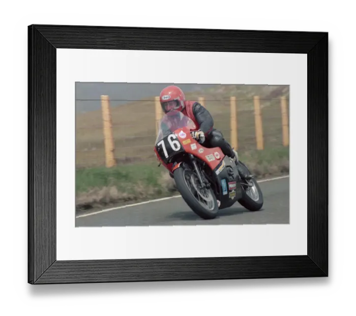Framed Print : Dave Kerby (Kerby Honda) 1986 Formula Two TT