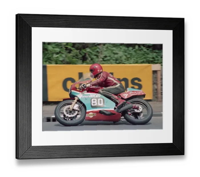 Framed Print : Dave Bedlington (Ducati) 1986 Formula Two TT Framed Print : Dave Bedlington (Ducati) 1986 Formula Two TT