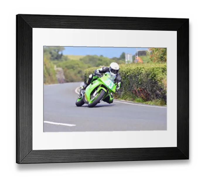 Framed Print : Adrian Kershaw (Kawasaki) 2014 Lightweight Manx Grand Prix Framed Print : Adrian Kershaw (Kawasaki) 2014 Lightweight Manx Grand Prix