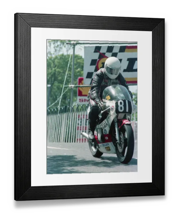 Framed Print : Eric Galbraith (Yamaha) 1986 Formula Two TT Framed Print : Eric Galbraith (Yamaha) 1986 Formula Two TT