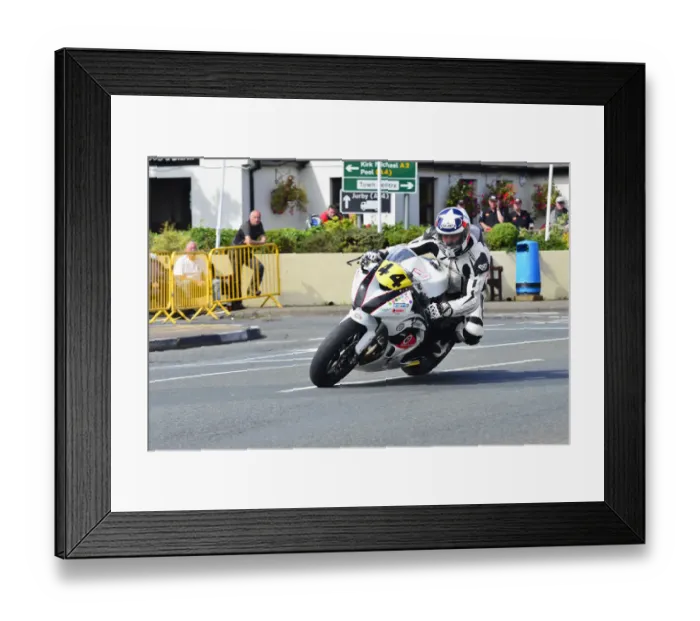 Framed Print : Martial Mourra (Kawasaki) 2014 Senior Manx Grand Prix Framed Print : Martial Mourra (Kawasaki) 2014 Senior Manx Grand Prix