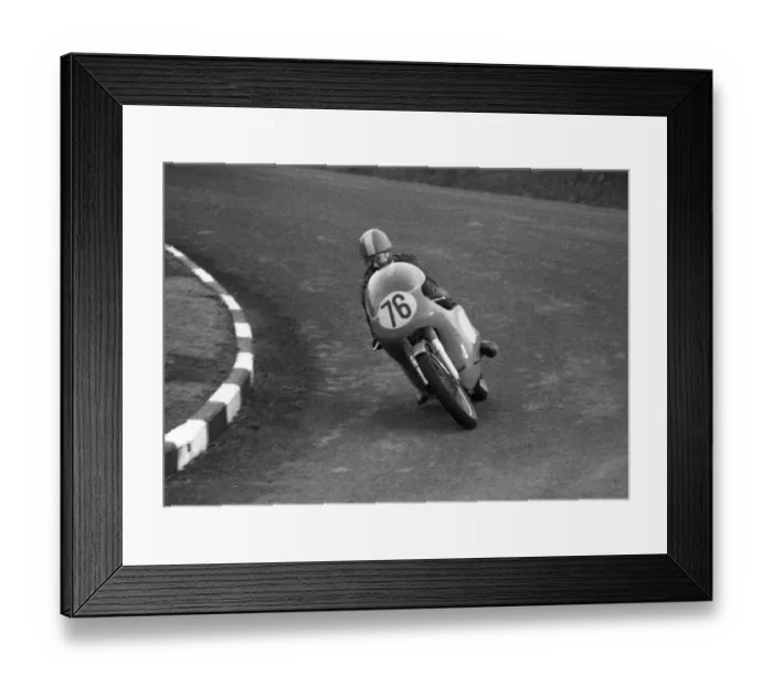 Framed Print : Freddie Fisher (Norton) 1962 Senior Manx Grand Prix Framed Print : Freddie Fisher (Norton) 1962 Senior Manx Grand Prix