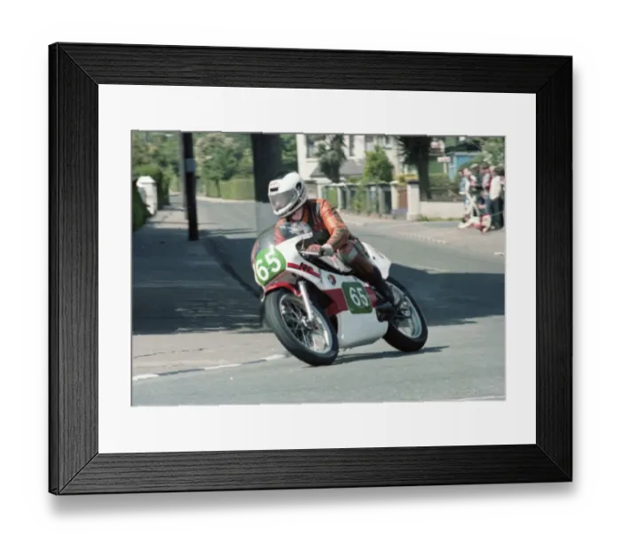Framed Print : Gunnar Bruhn (Yamaha) 1983 Junior TT Framed Print : Gunnar Bruhn (Yamaha) 1983 Junior TT