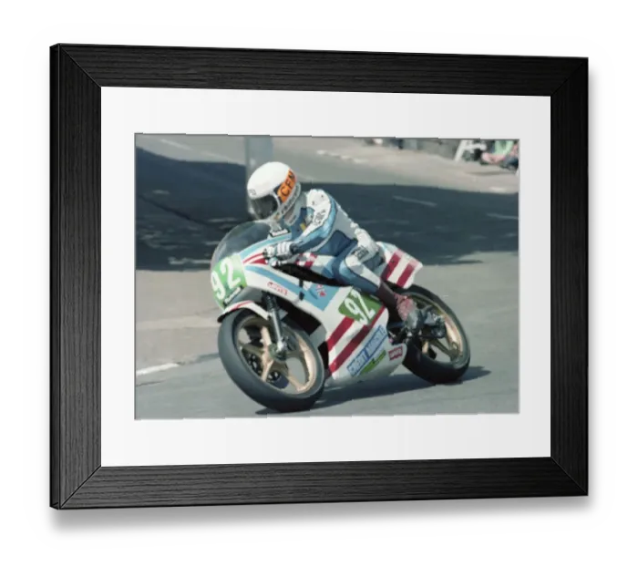 Framed Print : Michael Augizeau (Yamaha) 1983 Junior TT Framed Print : Michael Augizeau (Yamaha) 1983 Junior TT